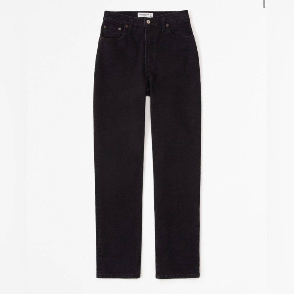 High-rise straight jeans